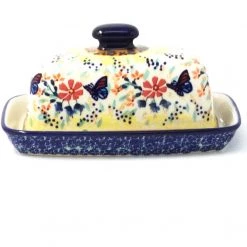 Janelle Imports Butter Dish In Butterfly Meadow
