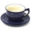 Janelle Imports Tea Cup W/Saucer 8 Oz In Blue Elegance
