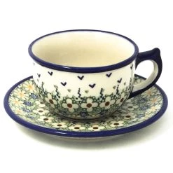 Janelle Imports Tea Cup W/Saucer 8 Oz In Spring