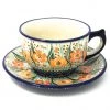 Janelle Imports Tea Cup W/Saucer 8 Oz In Sunshine Meadow