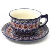 Janelle Imports Tea Cup W/Saucer 8 Oz In Earth Tones