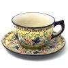 Janelle Imports Tea Cup W/Saucer 8 Oz In Butterfly Meadow