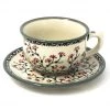 Janelle Imports Tea Cup W/Saucer 8 Oz In Japanese Cherry